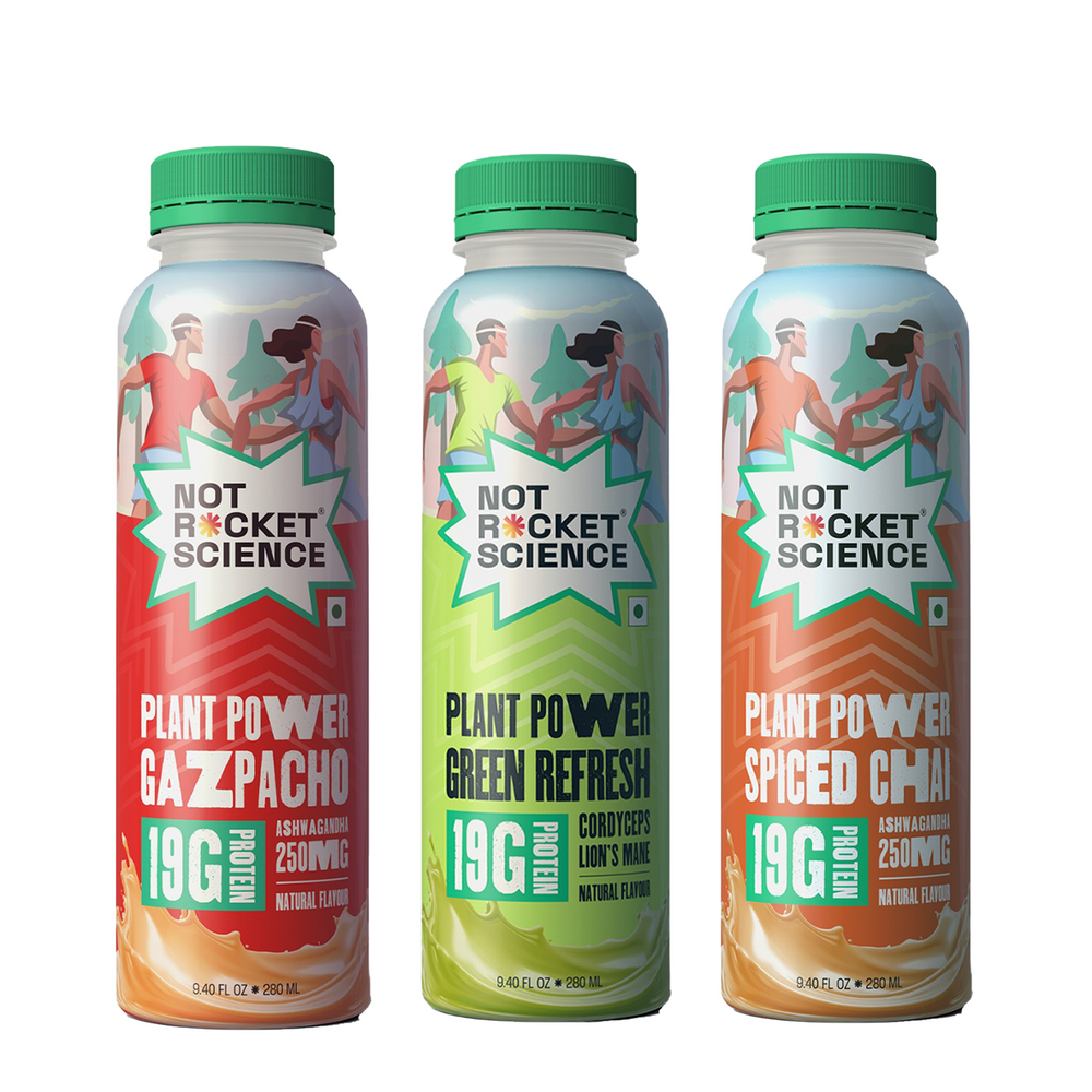 Not Rocket Science Vegan Plant Protein Shake – Assorted Pack of 3