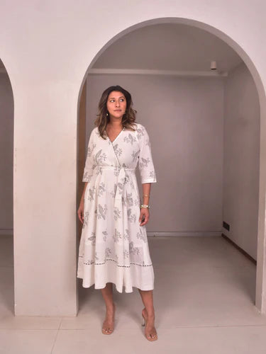 WhySoBlue Avis Wrap Dress