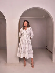 WhySoBlue Avis Wrap Dress