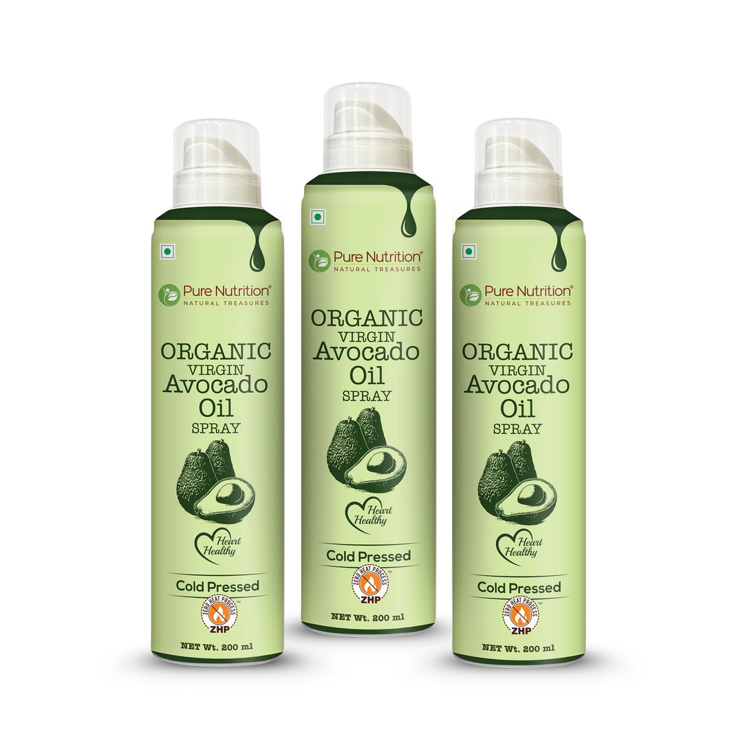Avocado Oil Cooking Spray - 200ml | 100% Organic, Extra Virgin, Cold Pressed & Natural | 10X Less Oil for Healthy Cooking | Ideal for Salad Dressing, Sautéing, Baking, Frying | Good for Skin