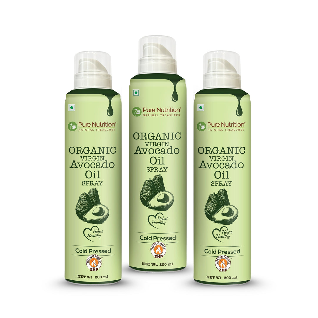 Avocado Oil Cooking Spray - 200ml | 100% Organic, Extra Virgin, Cold Pressed & Natural | 10X Less Oil for Healthy Cooking | Ideal for Salad Dressing, Sautéing, Baking, Frying | Good for Skin