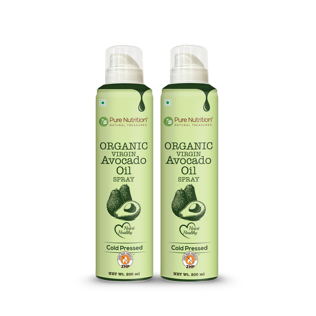 Avocado Oil Cooking Spray - 200ml | 100% Organic, Extra Virgin, Cold Pressed & Natural | 10X Less Oil for Healthy Cooking | Ideal for Salad Dressing, Sautéing, Baking, Frying | Good for Skin