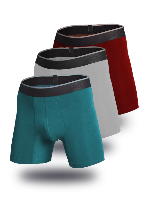 Briefly Bamboo Boxer Briefs 3 Pack