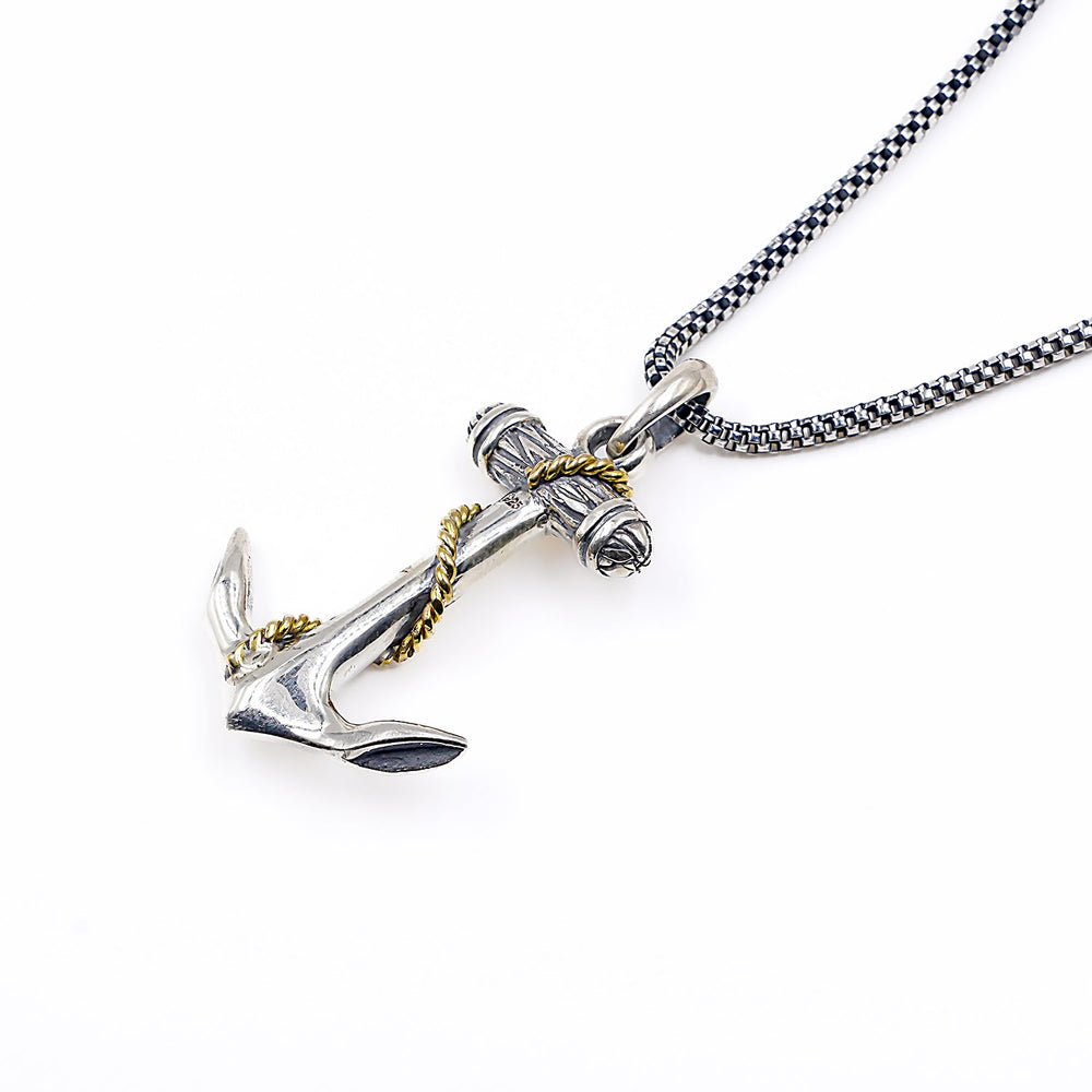 Anchor pendant in 925 sterling silver