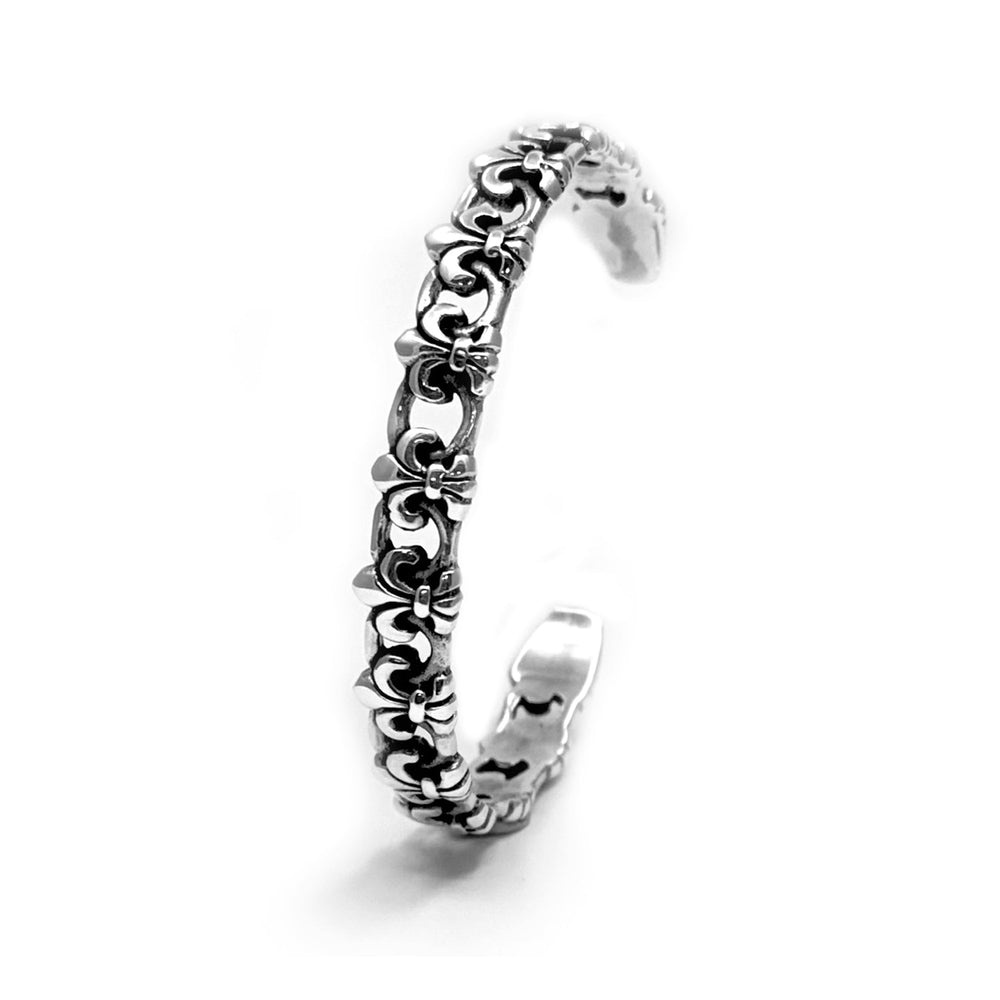 Fleura - Sterling Silver Men's Cuff Bracelet