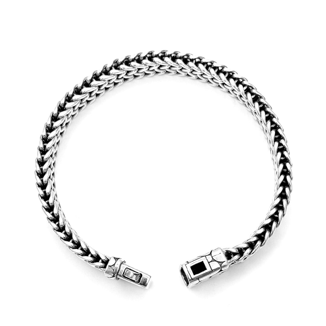 Woven Bali Link Bracelet in 925 sterling silver