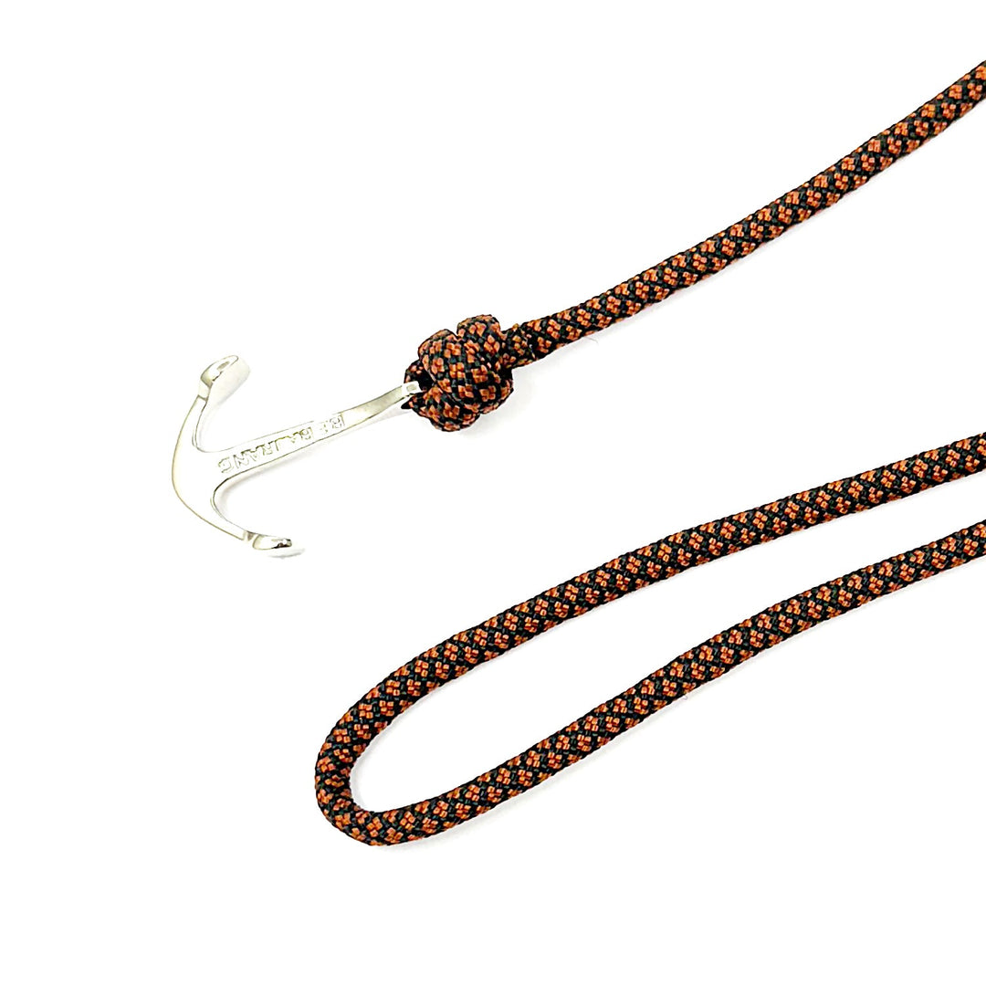 Nautical Rope Anchor Wrap Bracelet in Diamond Brown
