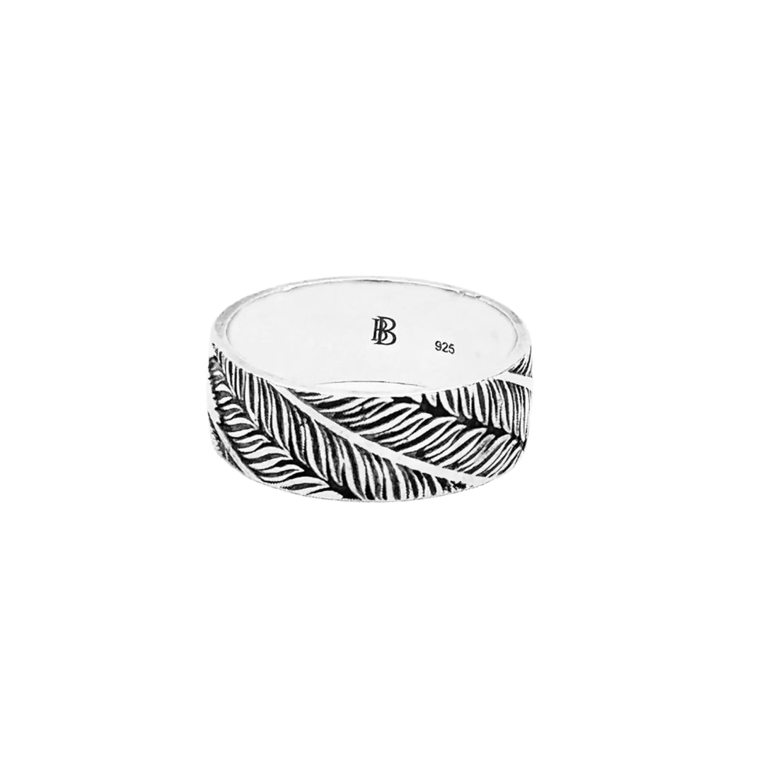Free spirted  wanderlust Feather Ring in 925 sterling silver
