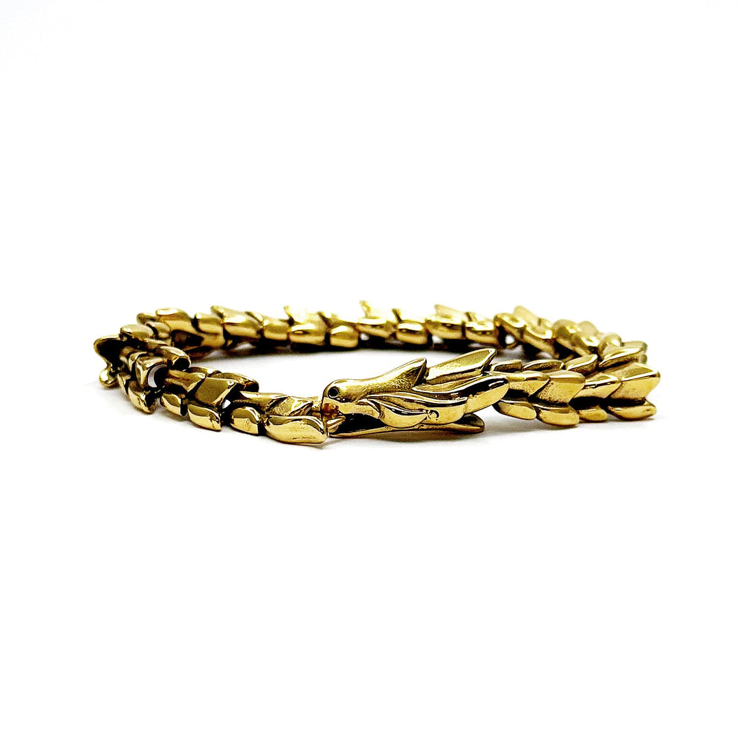 The Falcon chain Bracelet in Yellow Gold Finish