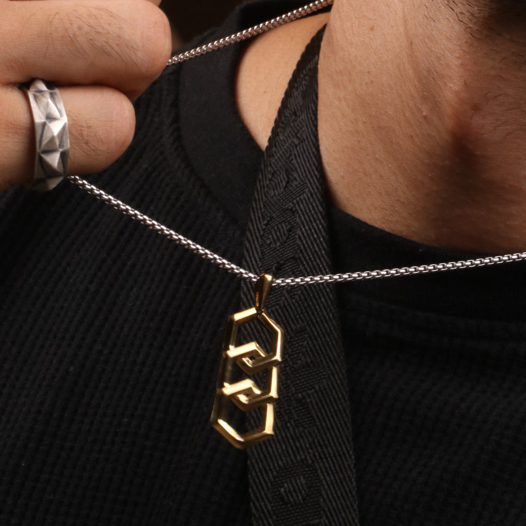 Hexa tag pendant