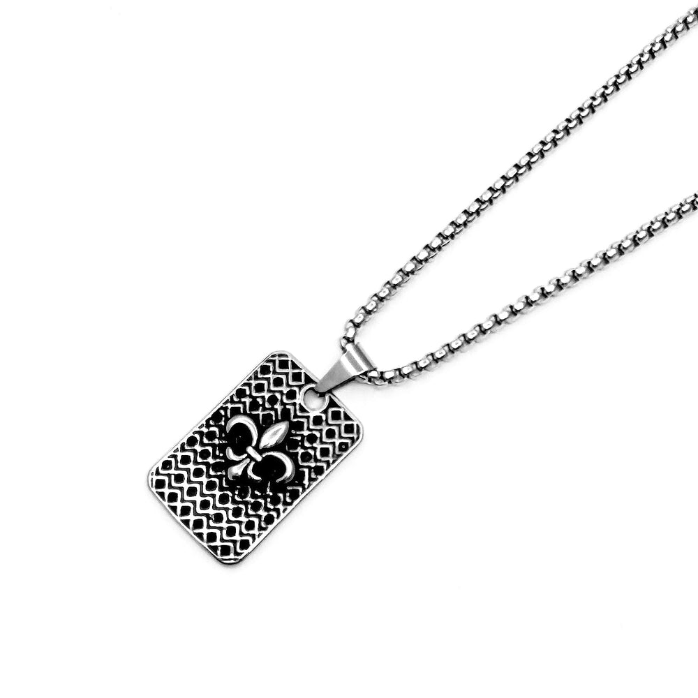 Fleur de lis Tag pendant