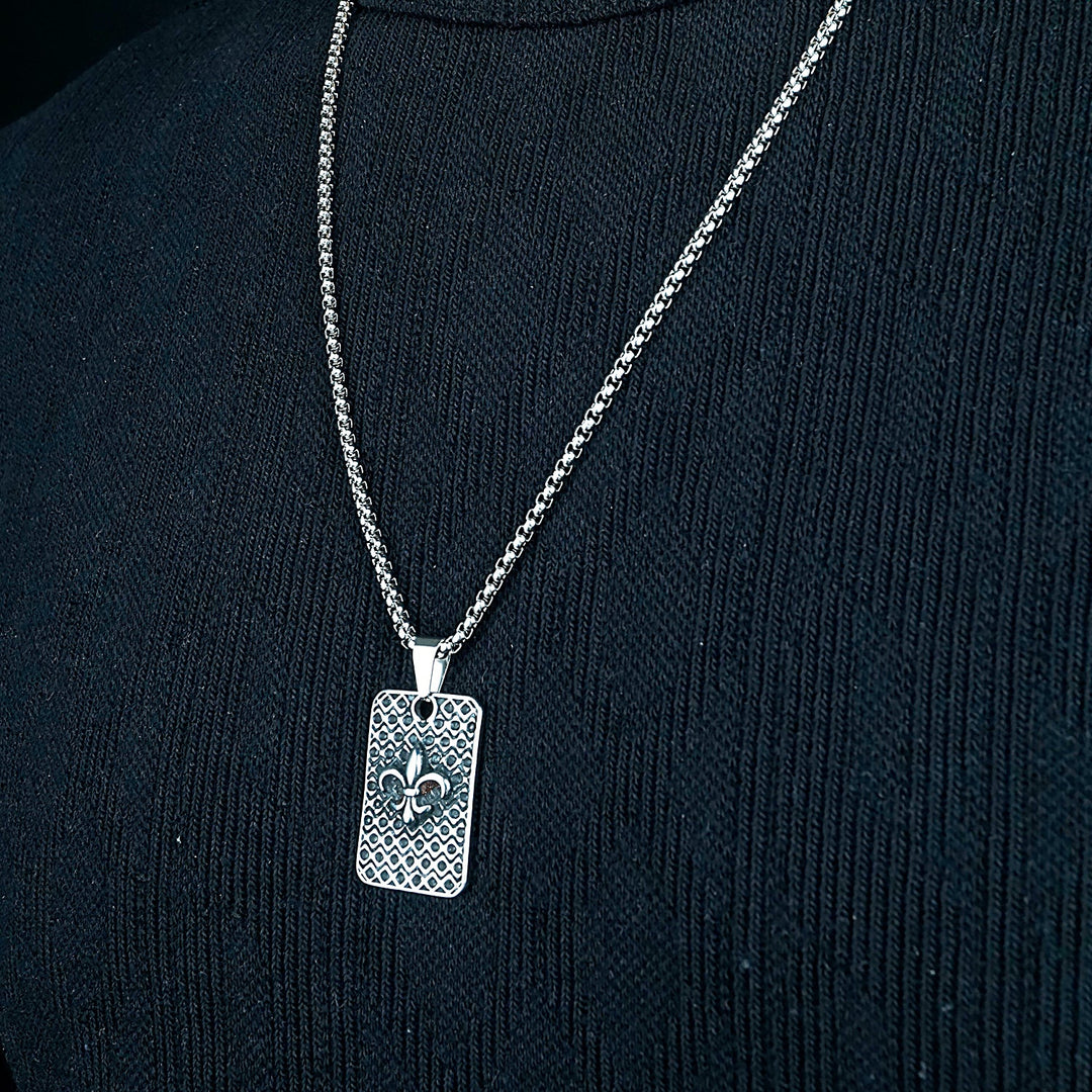 Fleur de lis Tag pendant