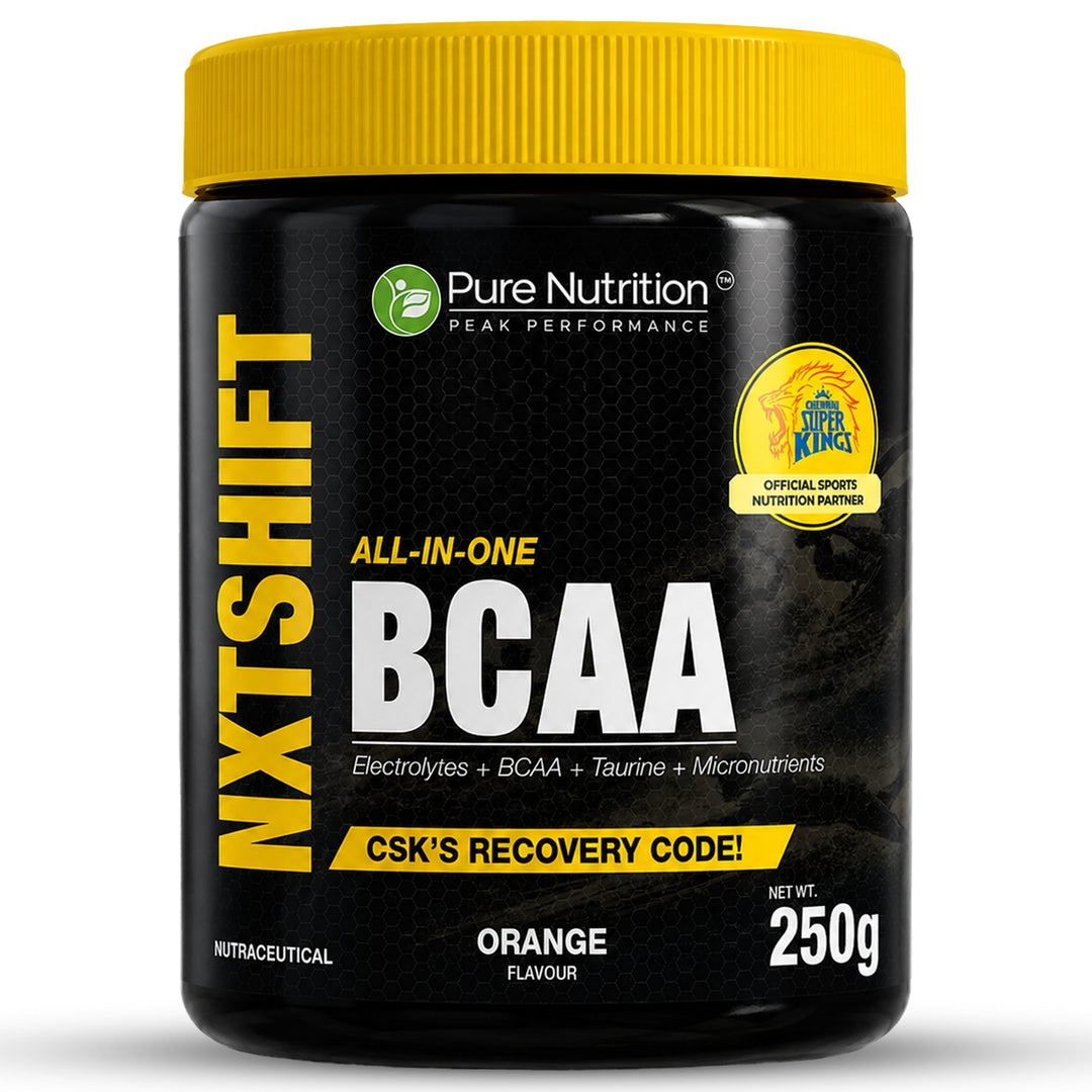 Peak Performance All-in-One BCAA Powder | 2:1:1 BCAA + Electrolytes + Taurine + Micronutrients | Watermelon Flavour| Orange Flavour| 250 g