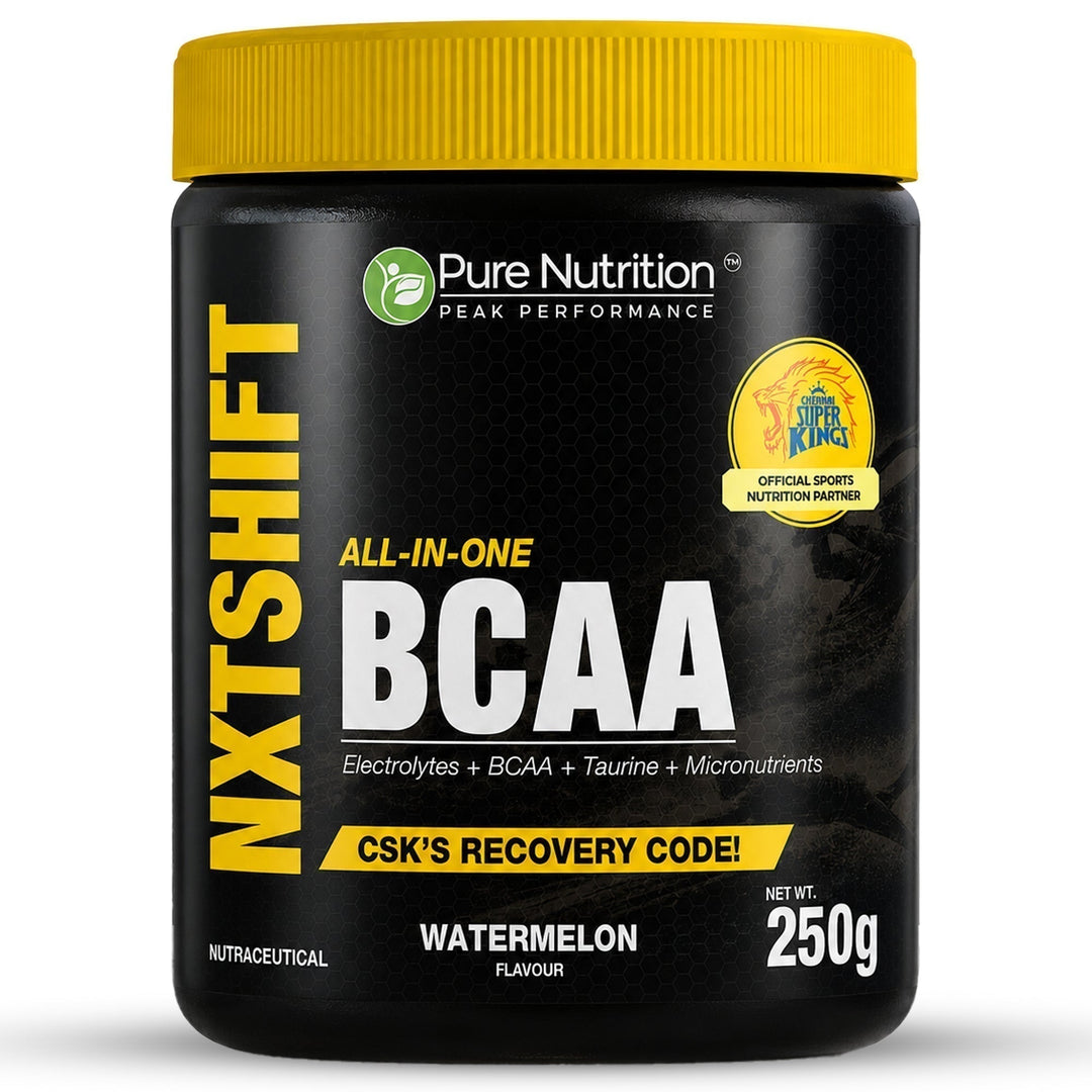 Peak Performance All-in-One BCAA Powder | 2:1:1 BCAA + Electrolytes + Taurine + Micronutrients | Watermelon Flavour| Orange Flavour| 250 g