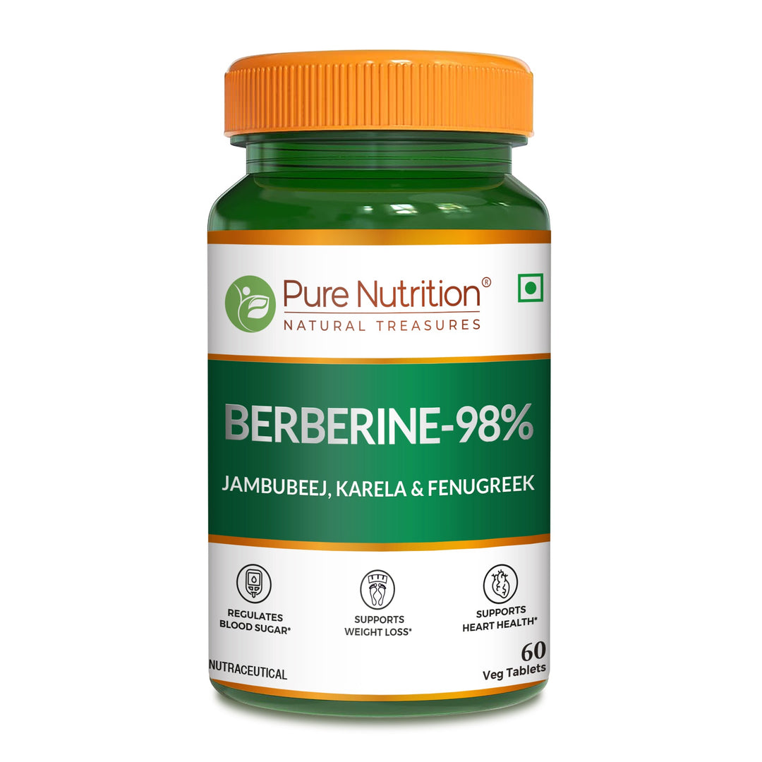 Berberine 98%  60 Vegetarian Tablets | Herbal Supplement