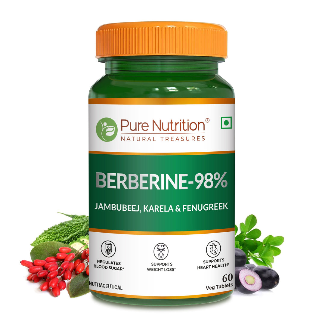Berberine 98%  60 Vegetarian Tablets | Herbal Supplement