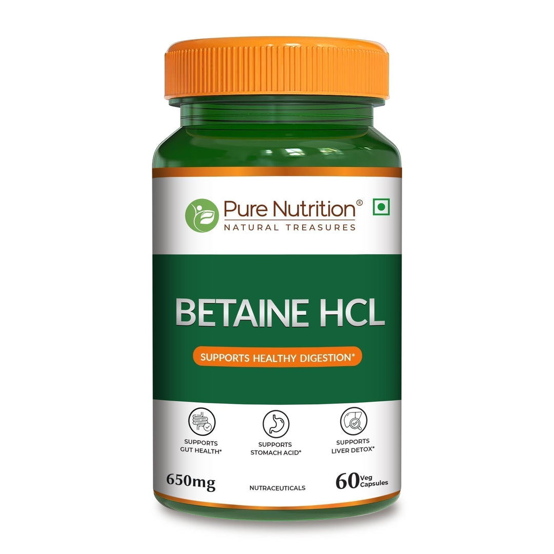 Betaine HCl 650mg Digestive Wellness & Stomach Acid Support