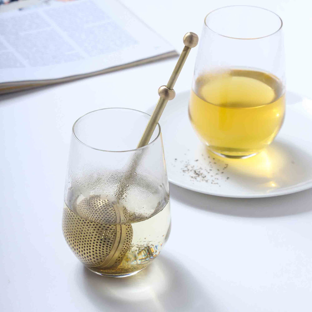 Lluvia Tea Brass Pump Tea Infuser