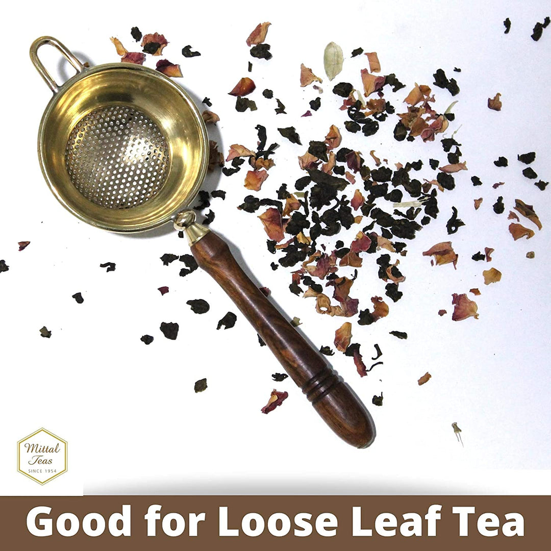 Lluvia Tea Brass Tea Strainer