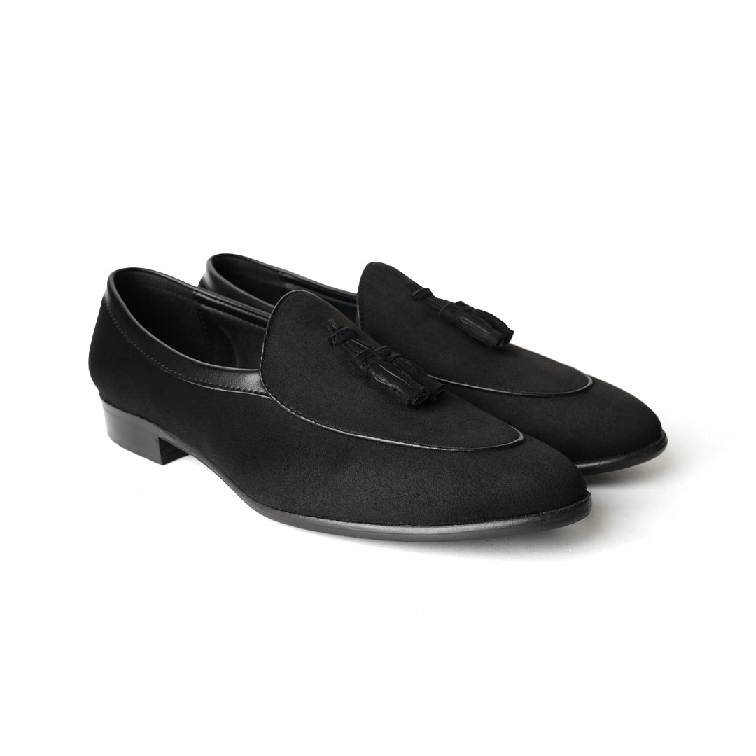 Monkstory Tassel Slip-Ons - Black