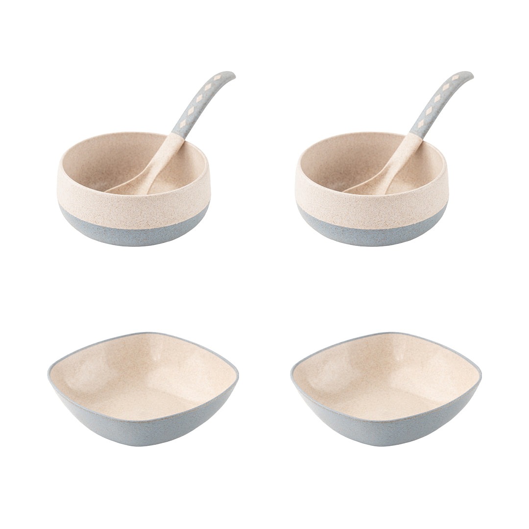 Irida Naturals Rice Husk and Bamboo Fiber Soup & Salad combo