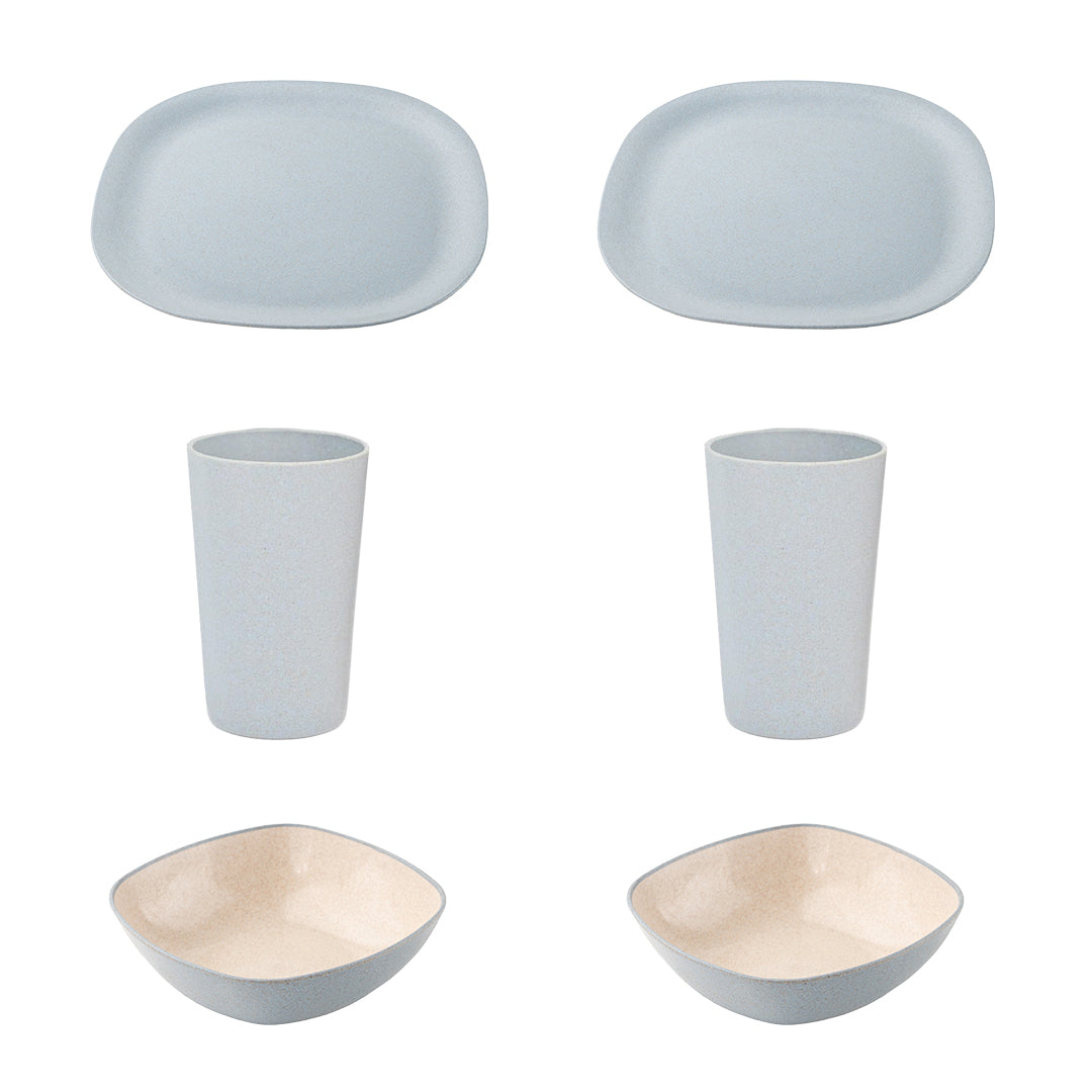 Irida Naturals Rice Husk and Bamboo Fiber Dinner Date combo