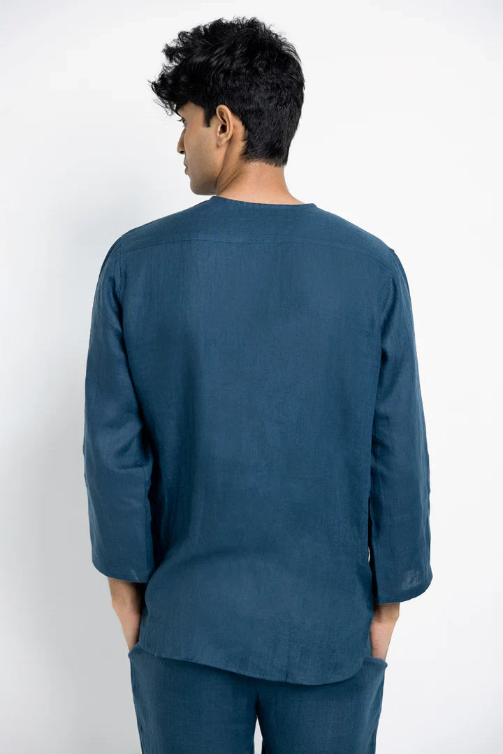 Saphed Indigo Linen Men&