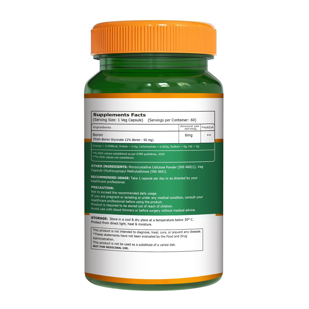 Boron Glycinate 6mg – Bone Strength, Hormone & Mineral Support