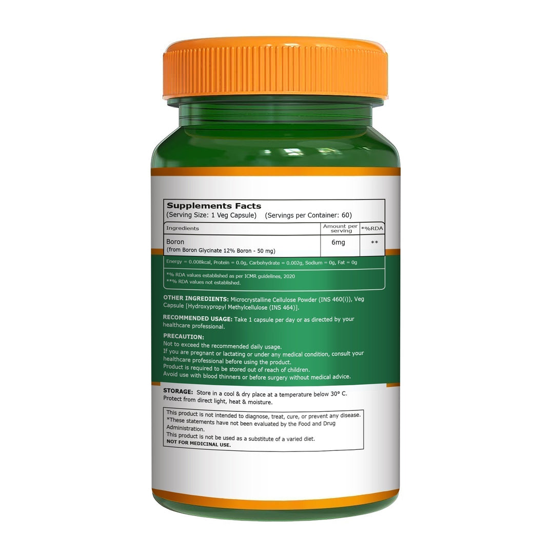 Boron Glycinate 6mg – Bone Strength, Hormone & Mineral Support