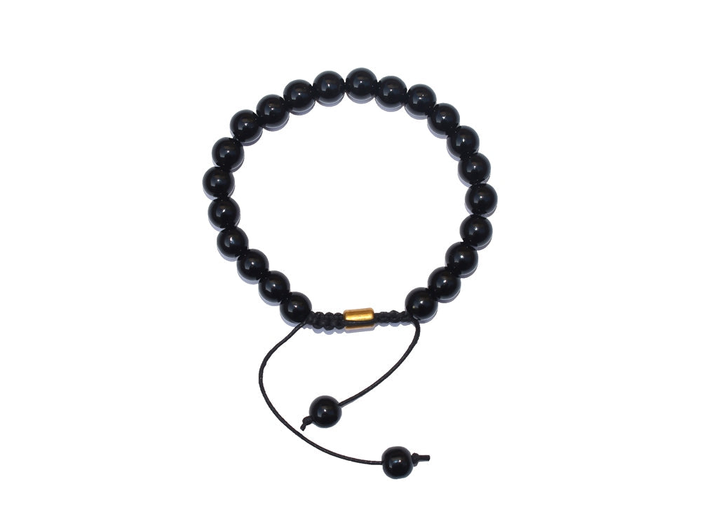 NATURAL CERTIFIED ONYX BRACELET FOR PROTECTION, HEALTH AND BALANCE