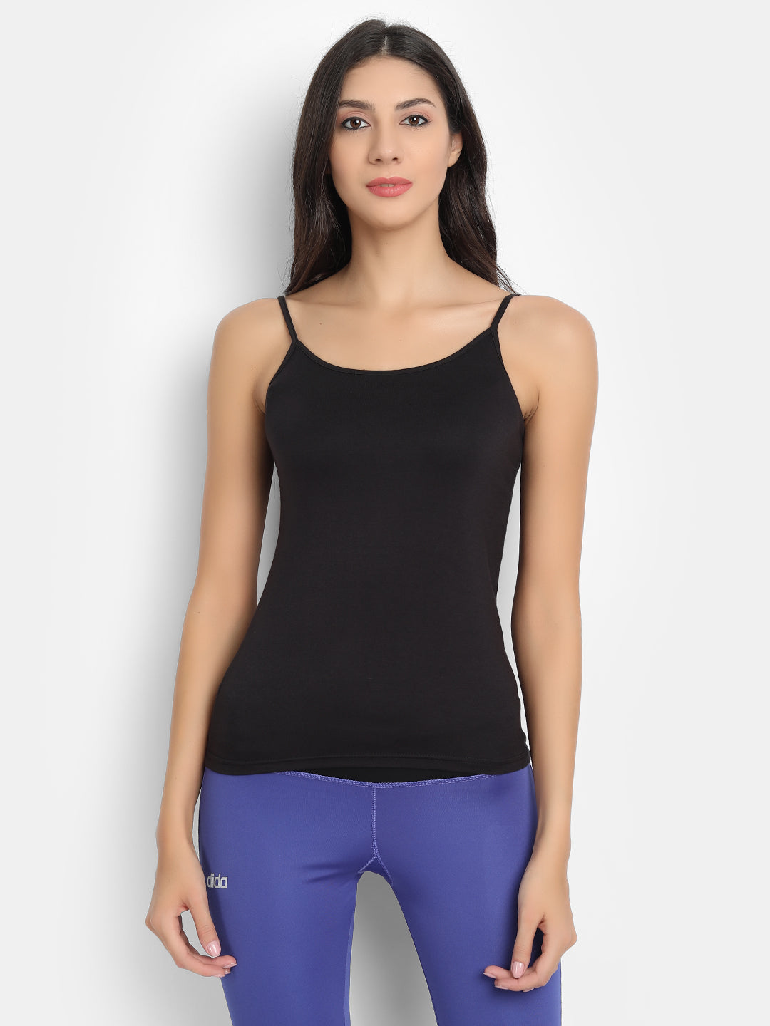 Bamboo fabric black camisole | pack of 2