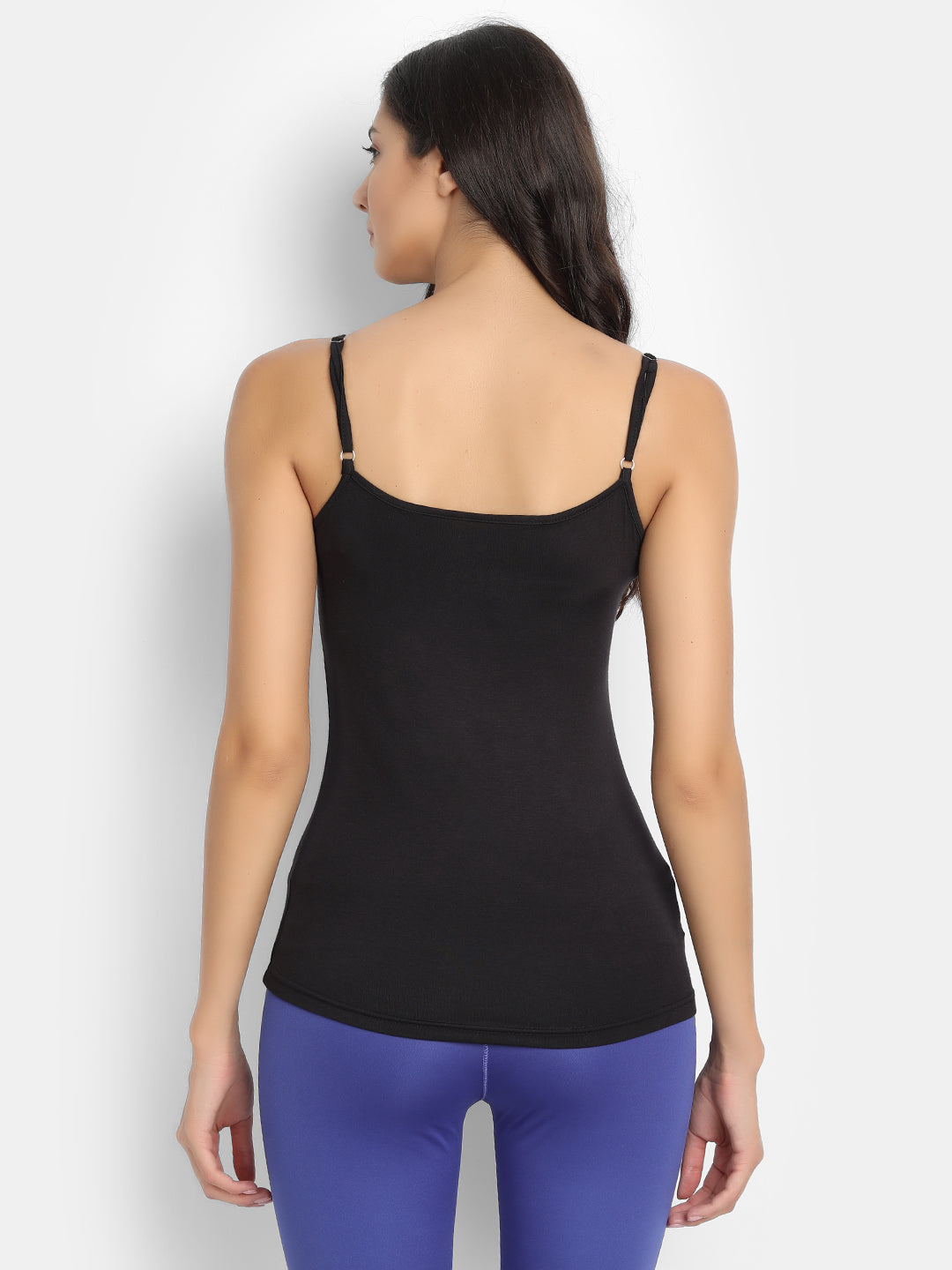 Bamboo fabric black camisole | pack of 2