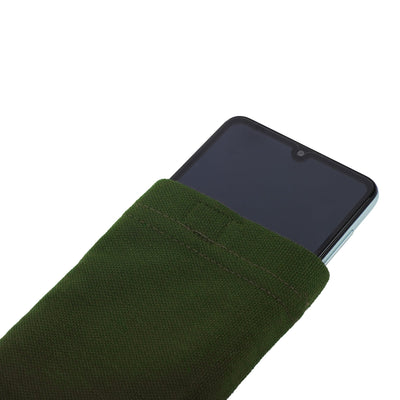 Bamboo fabric anti-bacterial olive mobile cover
