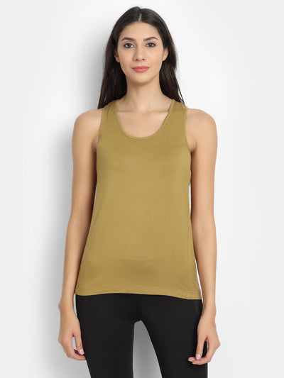 Bamboology Trends Bamboo Fabric Olive Runner Vest