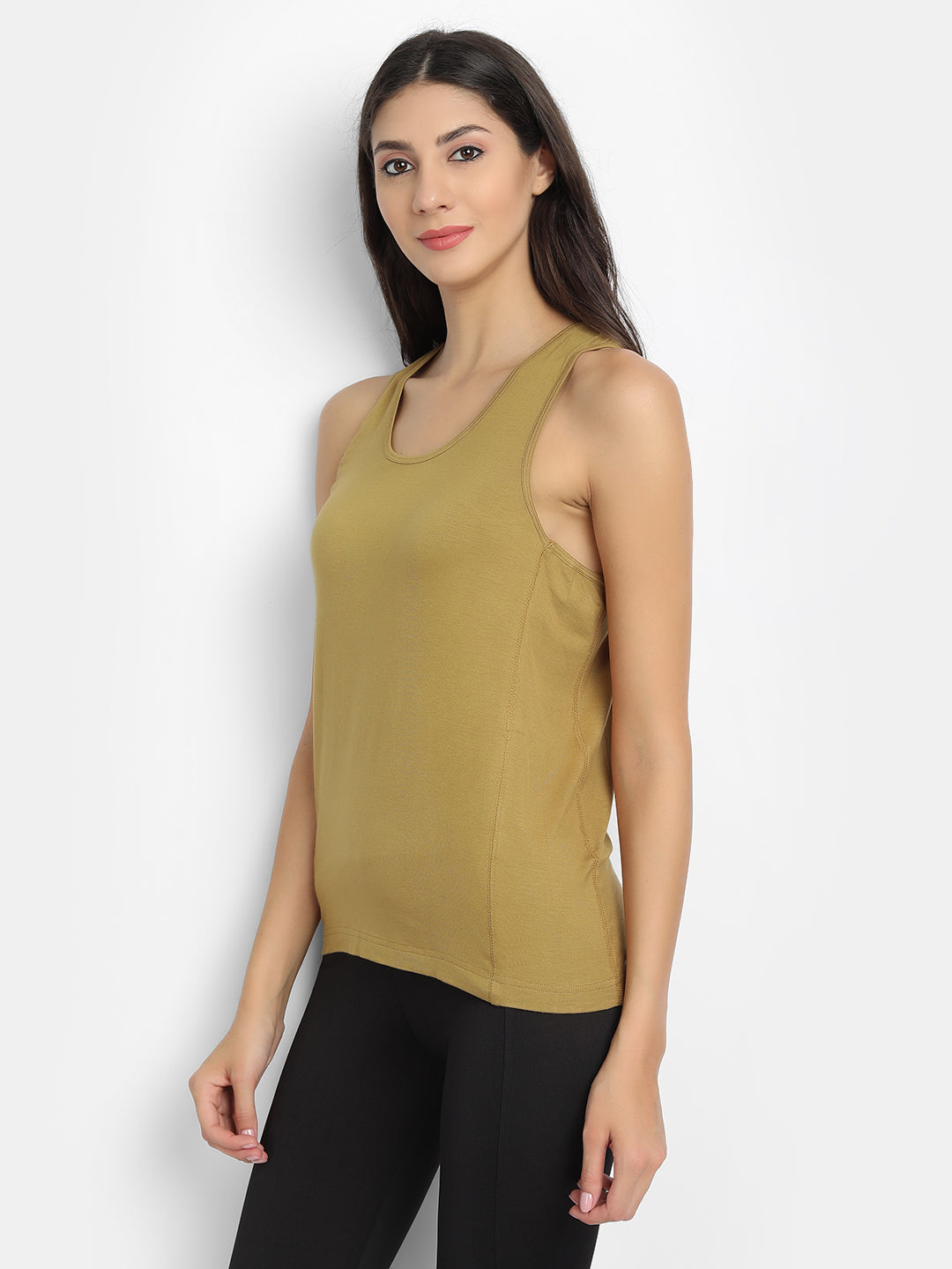 Bamboo Fabric Olive Runner Vest