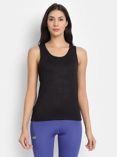 Bamboo Fabric Black Runner Vest