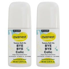 Tummy Roll-On Bye Bye Colic, Ayurvedic Medicine with Ginger, Hing & Ajwain For 0+ years - Pack of 2