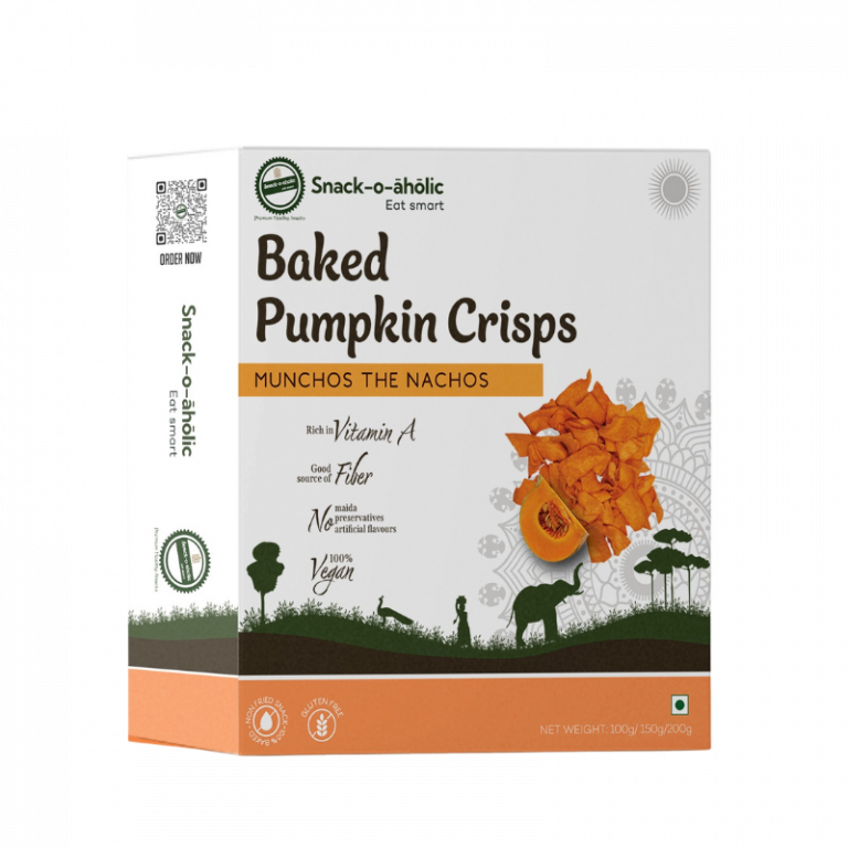 Snack-O-Aholic Baked Pumpkin Crisps Pack of 3