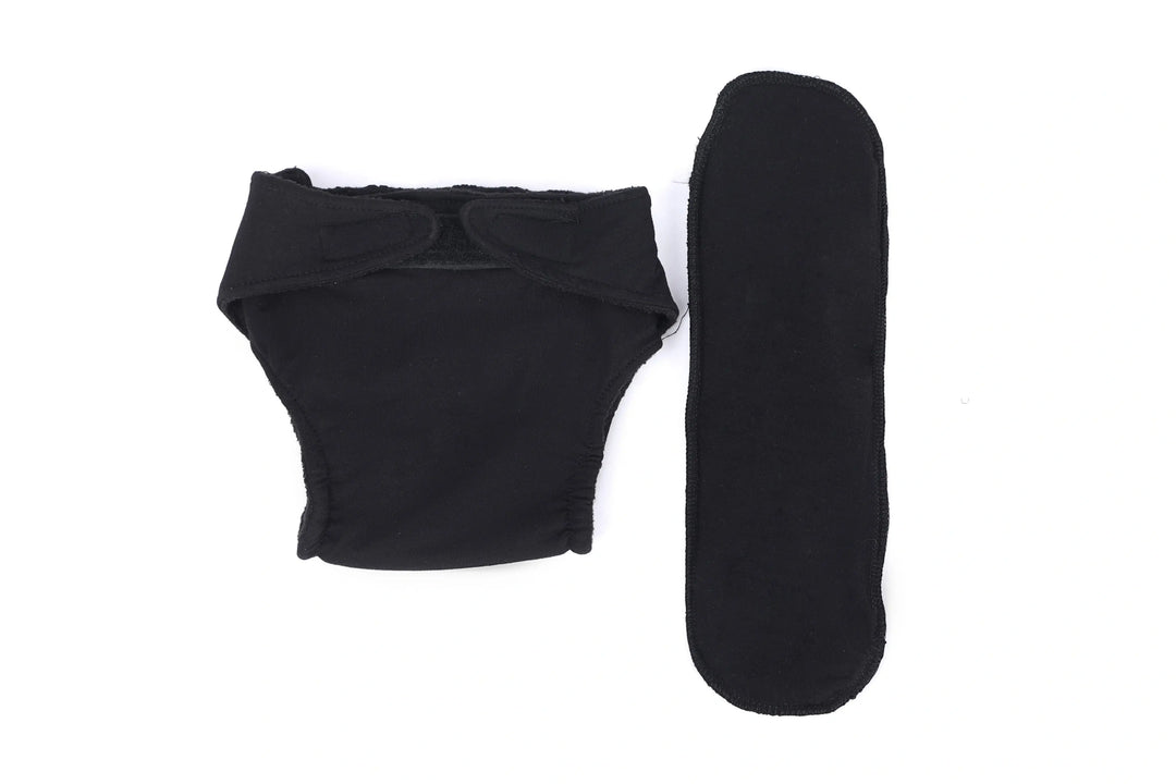 Bamboo Fabric Kids Baby Diaper, Eco-Friendly and Soft | Pack of 2 | 1 Free Size Liner for Extra Comfort