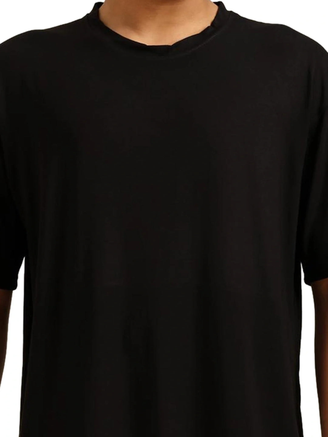 Men Black Oversized Bamboo T-Shirt – Soft, Breathable & Sustainable