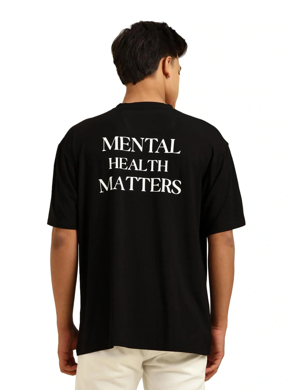 Men's Black Oversized Bamboo T-Shirt – Soft, Breathable & Sustainable