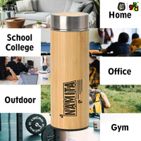 Gift Kya De Buy Eco-Friendly Bamboo Water Bottle – Sustainable Hydration Solution & Customized