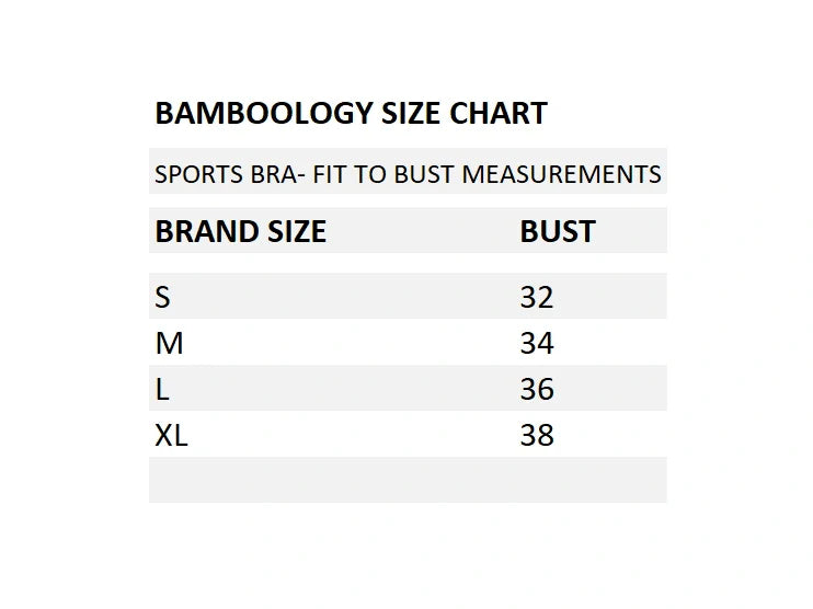 Bamboo Fabric Sports Bra | Non Padded, Non Wired, Seamless and Full Coverage | Black