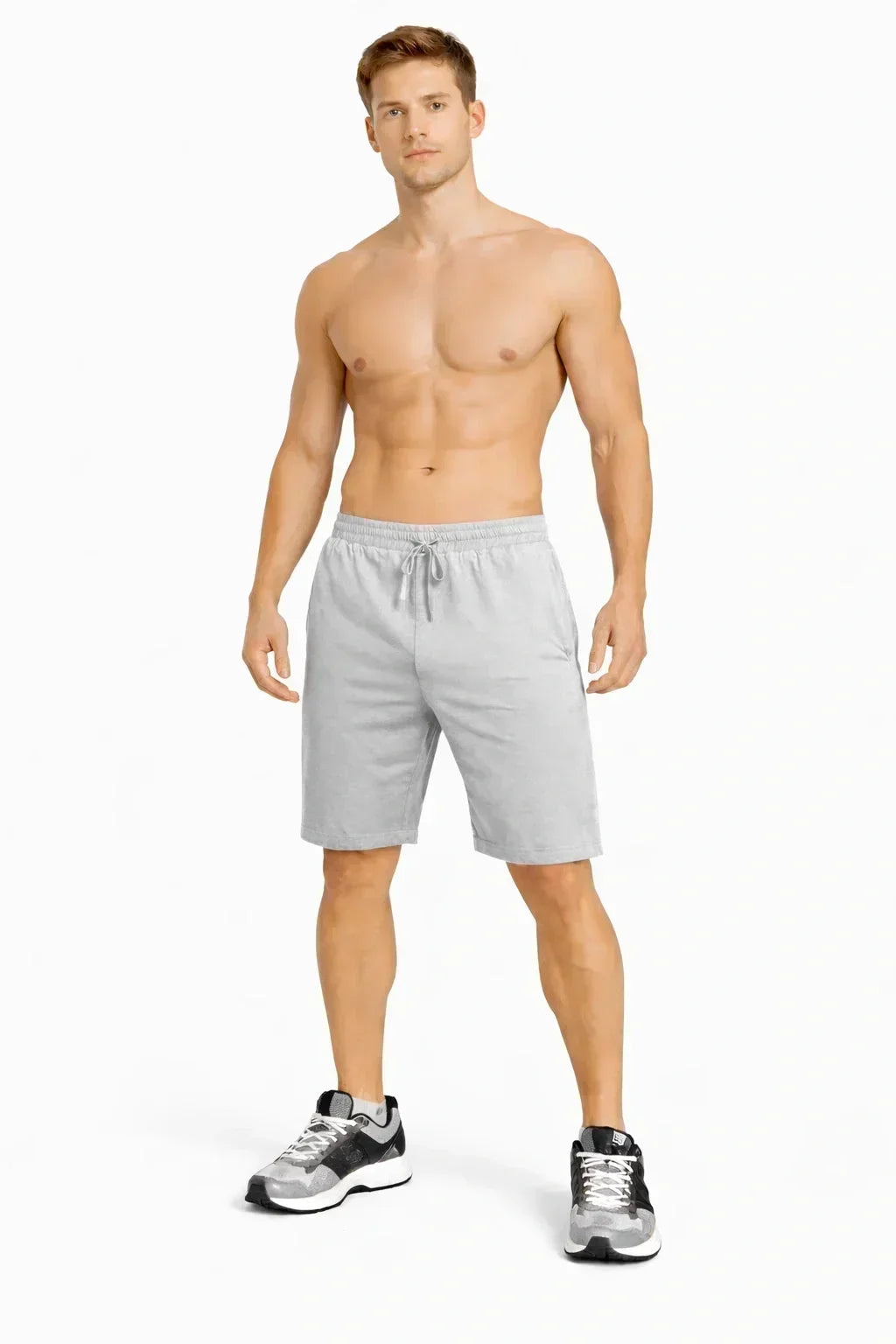 Bamboo Active Shorts with side Pockets for Men | Breathable & Ultra-Soft Gym, Lounge & All-Day Wear | Gray