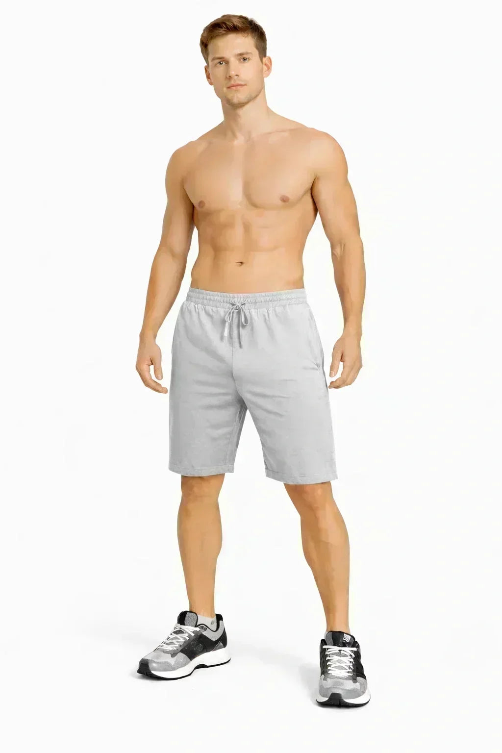 Bamboo Active Shorts with side Pockets for Men | Breathable & Ultra-Soft Gym, Lounge & All-Day Wear | Gray
