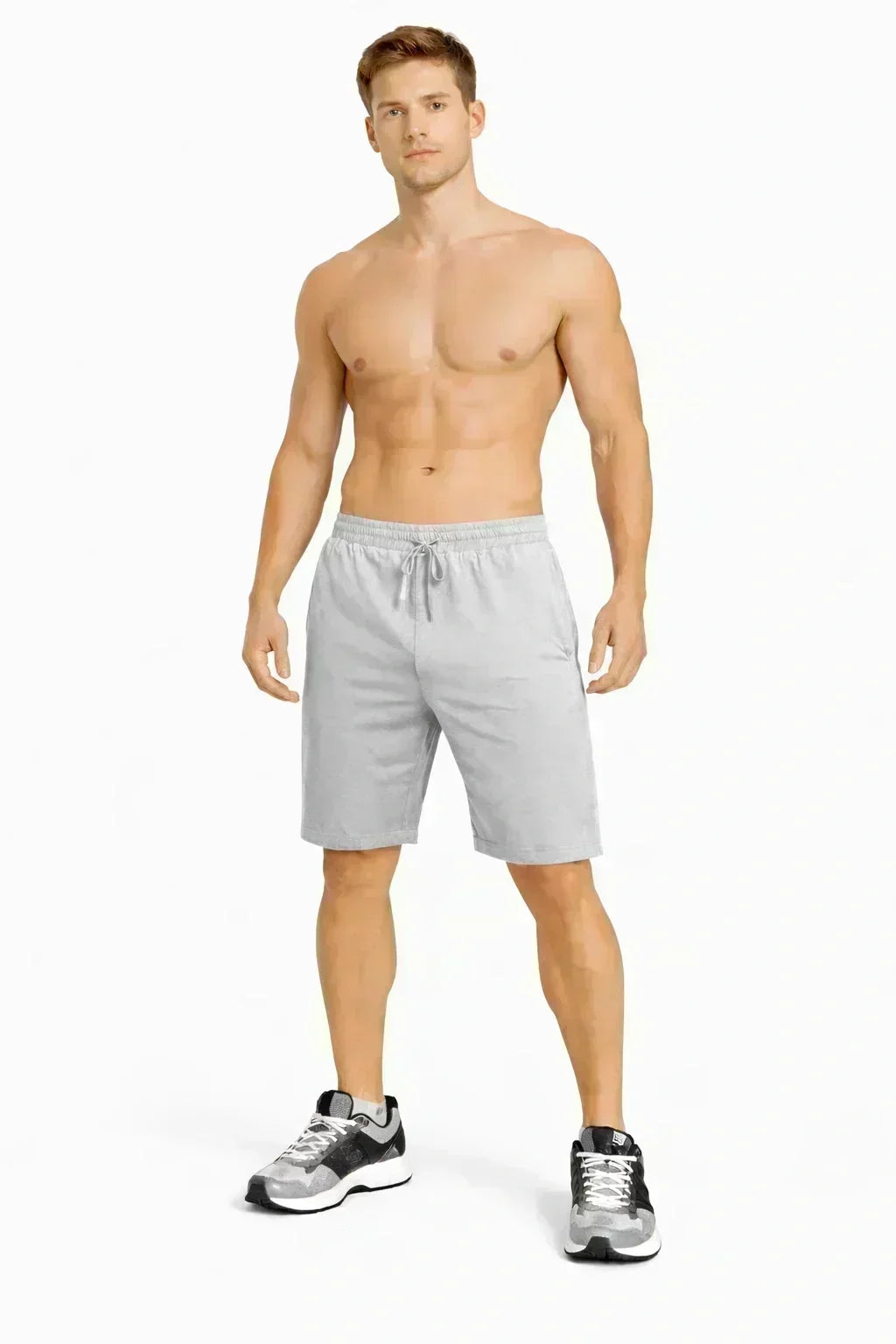 Bamboo Active Shorts with side Pockets for Men | Breathable & Ultra-Soft Gym, Lounge & All-Day Wear | Gray