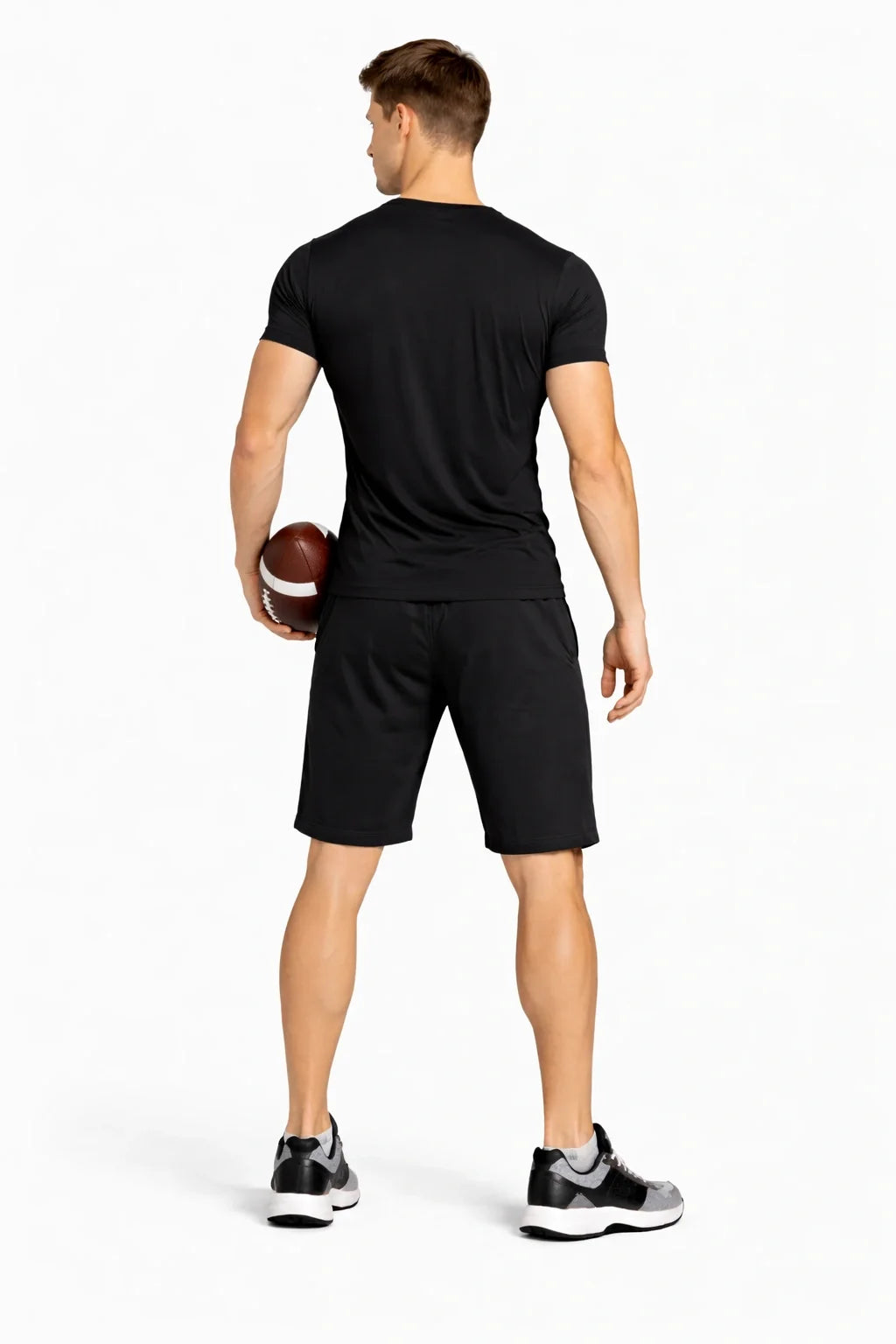 Bamboo Black Active Shorts with side Pockets for Men | Breathable & Ultra-Soft Gym