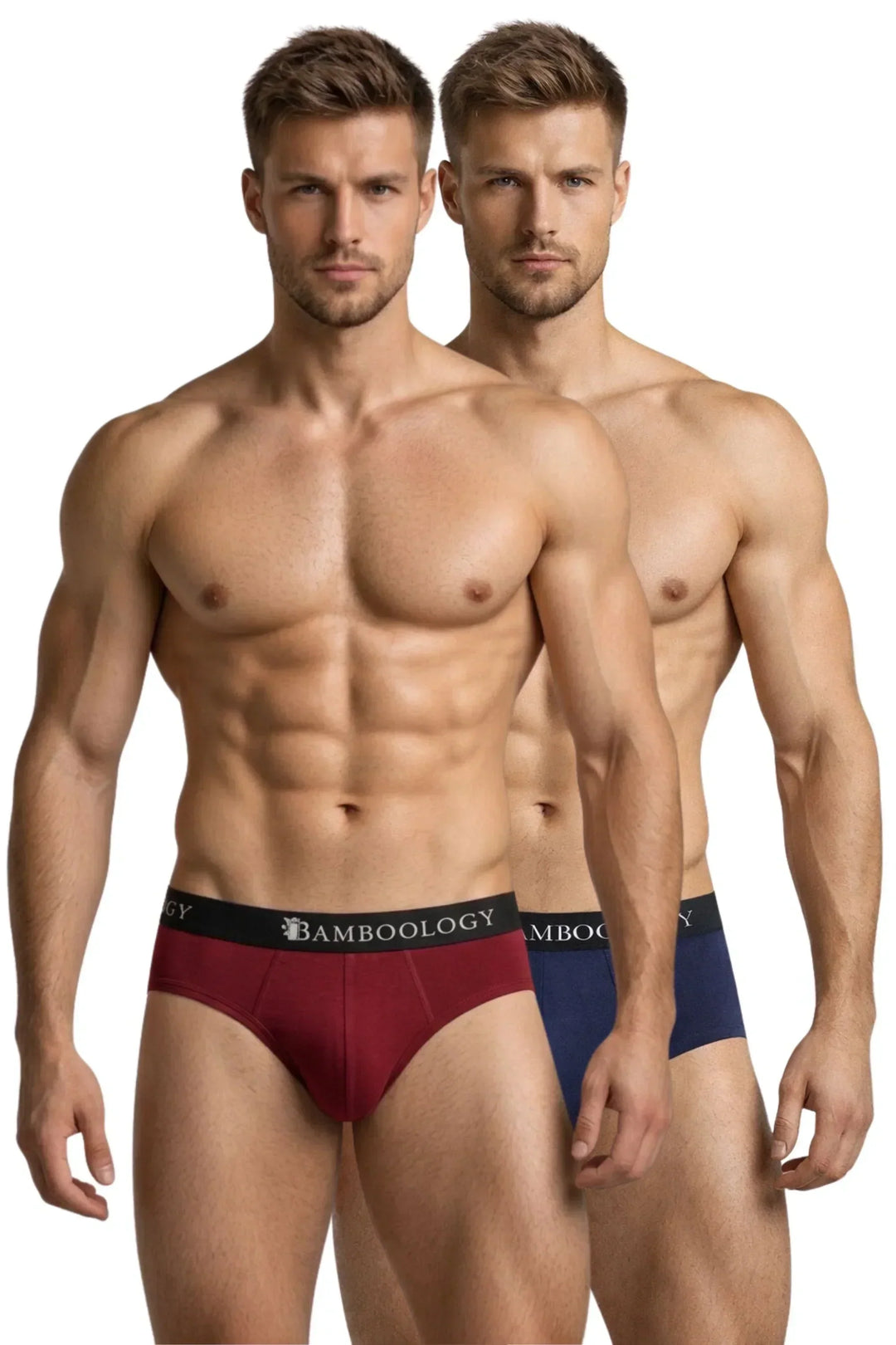 Bamboo Men’s Frenchie Fit Underwear | Maroon and Navy | Pack of 2