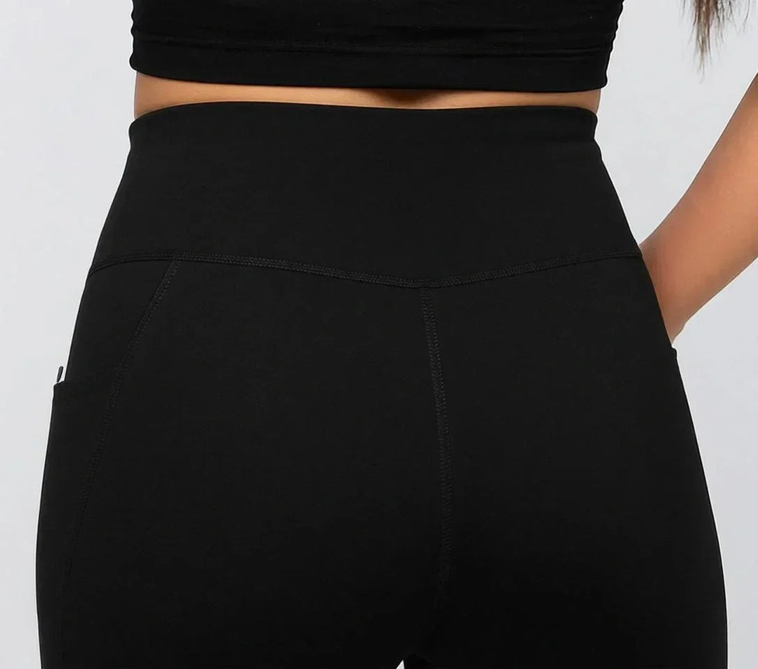 Women Bamboo Fabric Bell Bottom Yoga Pants | High Waist Bootcut Stretch Gym & Lounge Wear