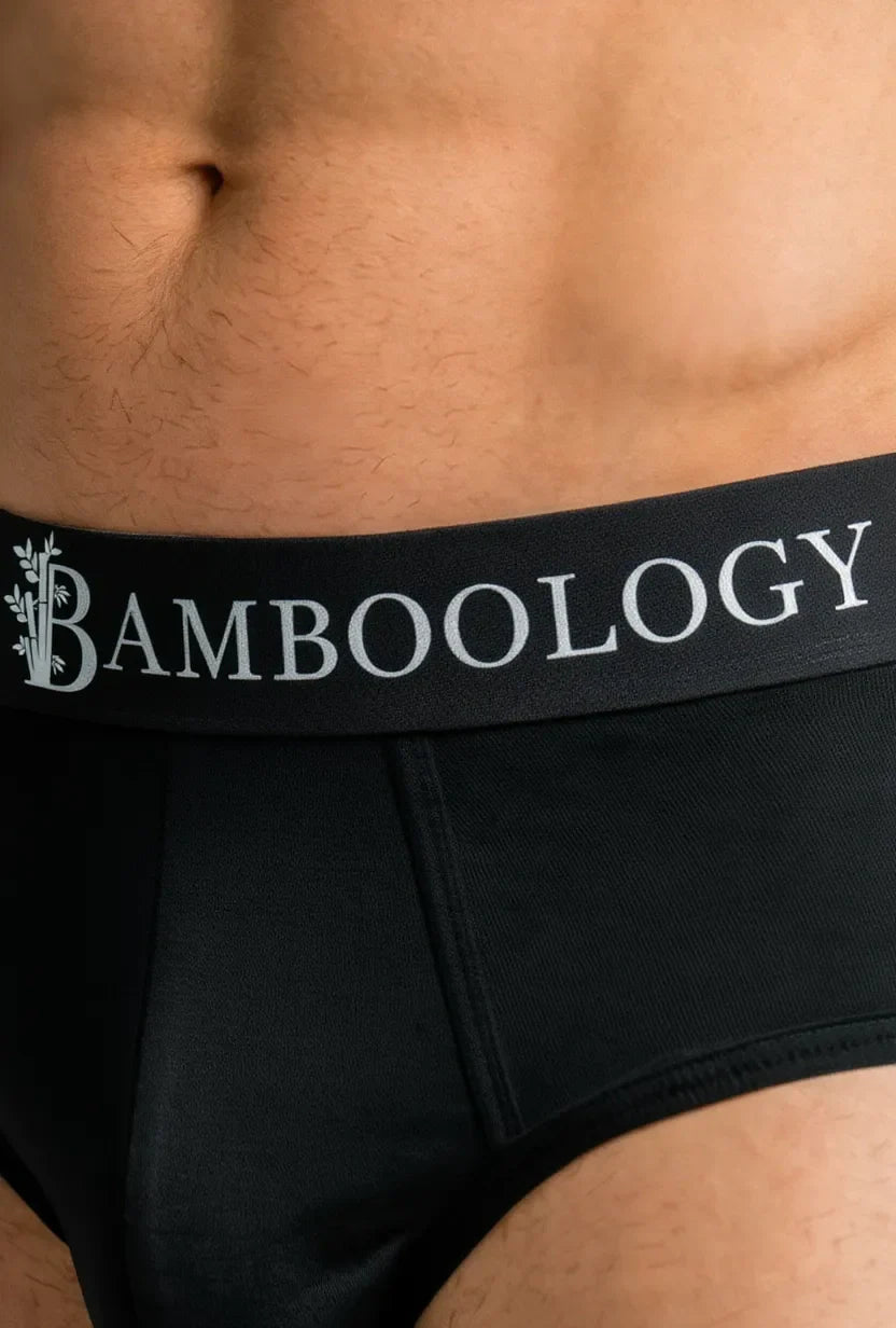 Bamboo Men’s Frenchie Fit Underwear | Black and White | Pack of 2